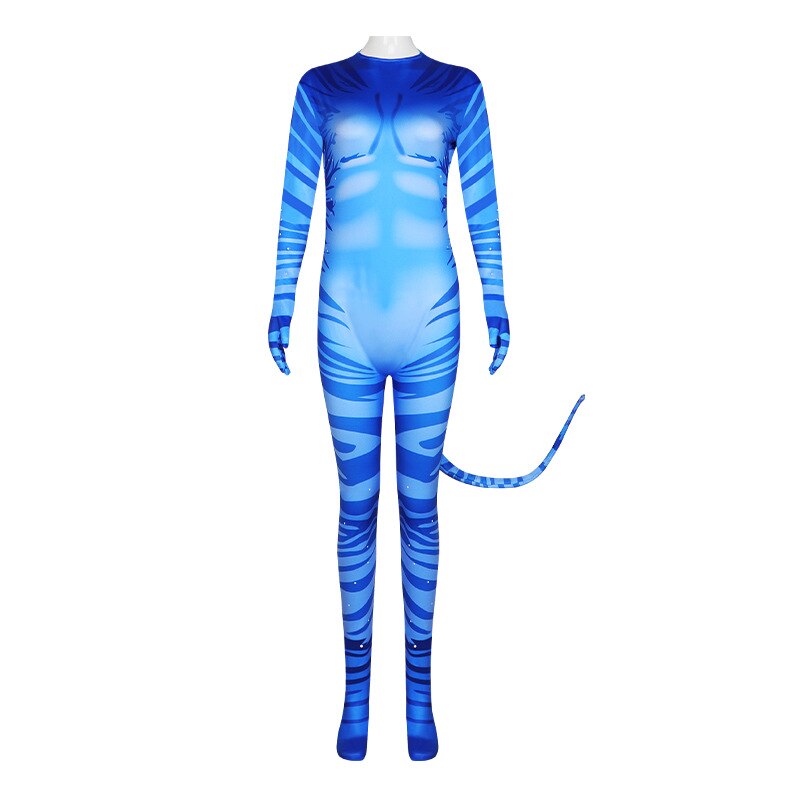 Movie Avatar Halloween Cosplay Costume for Adults and Kids