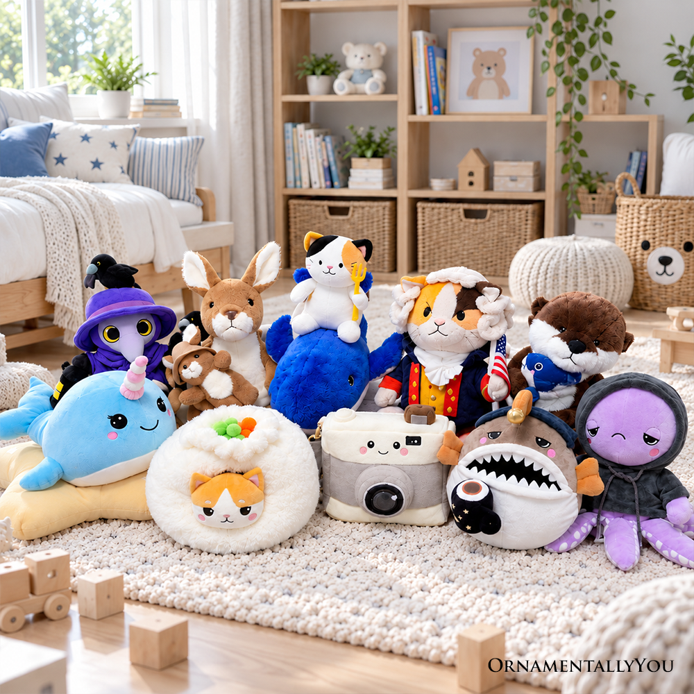 Captain Wavy Jones the Pirate Octopus Plushie, Cute 11" Sea Adventure Stuffed Animal Gift for Boys and Girls