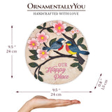 Blossoming Songbirds Positivity Stepping Stone, 9.5" Happiness Garden Decoration and Support Gift