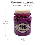 Love Potion Romantic Candle, Sandalwood Flavored Valentine Decor