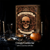 (Pre-Order) Spooky Urn 8" Cookie Jar, Ceramic Gothic Halloween Kitchen Decoration