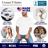 Built Dad Tough T-Shirt, White Tee for Strong Fathers
