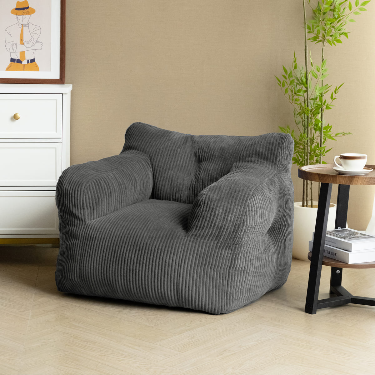Kids & Teens Corduroy Bean Bag Chair