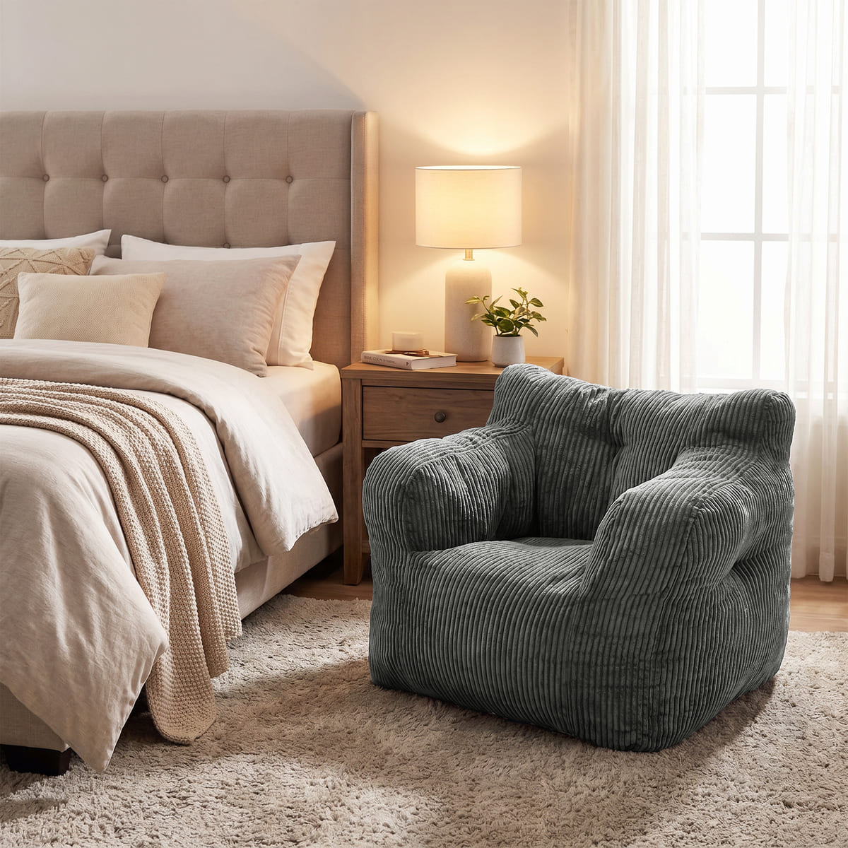 Kids & Teens Corduroy Bean Bag Chair