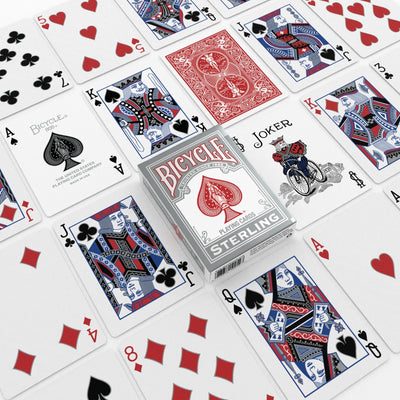 Bicycle Playing Cards: Sterling - Red