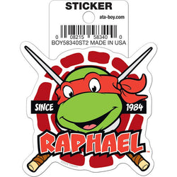 Teenage Mutant Ninja Turtles: Raphael Head Die Cut Vinyl Sticker - 3"