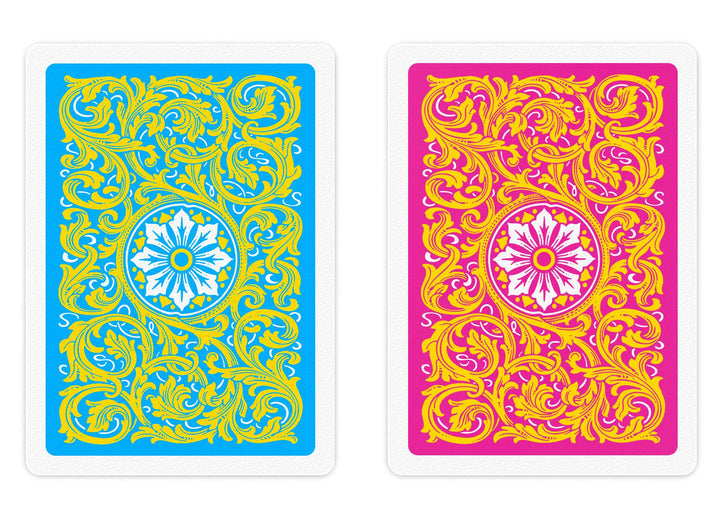 COPAG Playing Cards: Double Deck Set - Neoteric - Pink/Yellow - Poker Size - Jumbo Index (2)