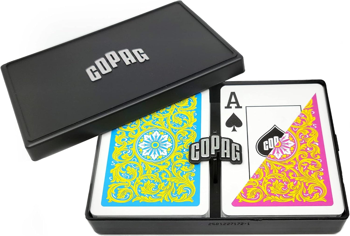 COPAG Playing Cards: Double Deck Set - Neoteric - Pink/Yellow - Poker Size - Jumbo Index (2)