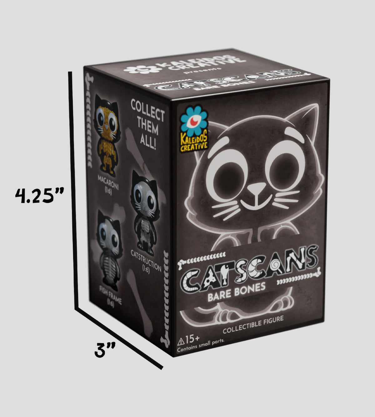 Catscans Bare Bones Blind Box - Charlie the Cat X-Ray Series by Kaleidos Creative