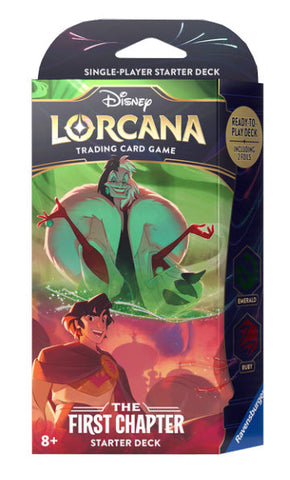 Disney Lorcana: The First Chapter Starter - Cruella De Vil and Aladdin (Emerald/Ruby deck)