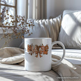 Nurse Coquette Autumn Personalized Mug, Cozy Fall Pumpkins Gift with Custom Name