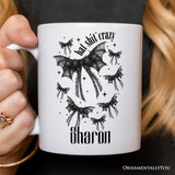 Bat Shit Crazy Coquette Bats Personalized Mug, Funny Halloween Gift with Custom Name
