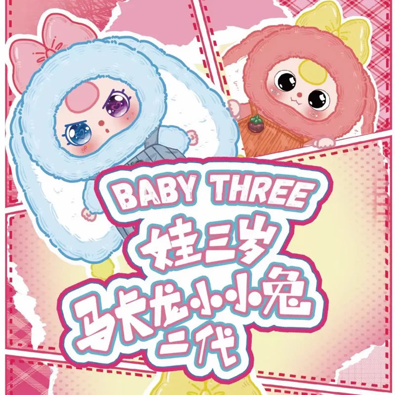 Baby Three V2 Rabbit Macaron Cute Bunny Plush Series Blind Box (1 Blind Box)