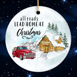 All Roads Lead Home at Christmas Ornament