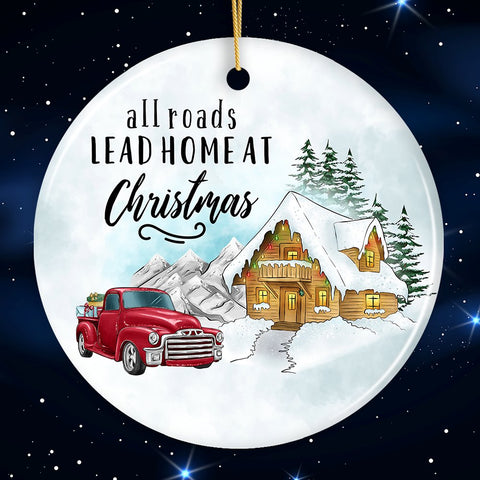 All Roads Lead Home at Christmas Ornament
