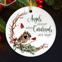 Winter Cardinal Memorial Ornament