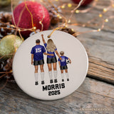 Soccer Family Personalized Ornament, Custom Christmas Gift for Football Players and Coaches