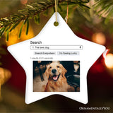 Search Engine Results Photo Personalized Ornament, Corky and Sentimental, Whimsical Christmas Gift