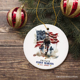 U.S. Army Private Personalized Ornament, Veteran Christmas Decor and Military Gift