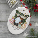Grandpa and Grandsons Personalized Christmas Ornament, Grandfather Holiday Gift