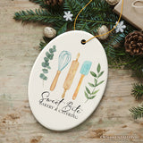 Best Cook Minimalist Personalized Kitchen Chef Ornament