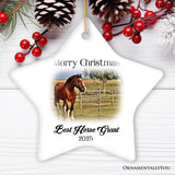 Personalized Horse Photo Ornament, Keepsake Picture Horse Lovers Gifts