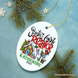 Personalized Santa’s Favorite Realtor Christmas Ornament, Real Estate Agent Custom Appreciation Gift