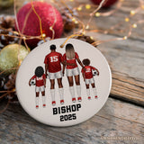 Soccer Family Personalized Ornament, Custom Christmas Gift for Football Players and Coaches