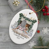 Grandma and Grandsons Personalized Christmas Ornament, Grandmother Holiday Gift