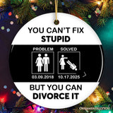 Funny Divorce Party Favors Personalized Gift Ornament, Best Care Package Idea for Her