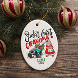 Fun & Whimsical Santa’s Favorite Grandma Personalized Christmas Keepsake Ornament, Grandmother Appreciation Gift