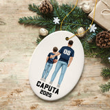Personalized Football Family Ornament, Custom Christmas Gift