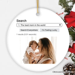 Search Engine Results Photo Personalized Ornament, Corky and Sentimental, Whimsical Christmas Gift