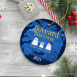 Halloween Ghost Family Members Personalized Ornament, Cute Boo Crew Gift, Spooky Season Home Decor