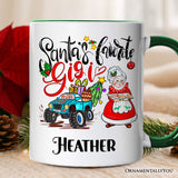 Santa’s Favorite Gigi Christmas Personalized Mug, Grandma Appreciation Gift with Custom Name