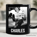Ham The Space Chimp Personalized Mug, Historic NASA Monkey Retro Science Gift with Custom Name