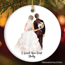 Father and Daughter Wedding Bride Personalized Gift Ornament