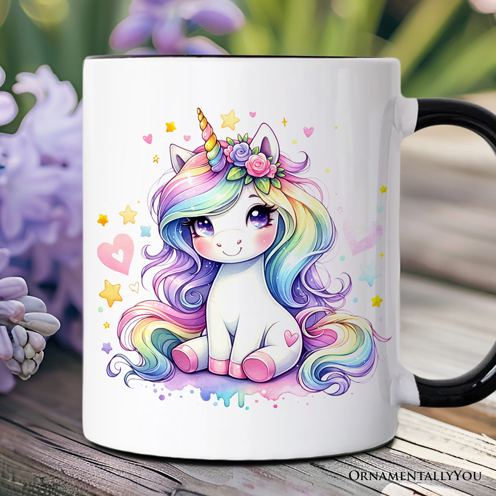 Rainbow Unicorn Mug, Cute Magical Creature Gift