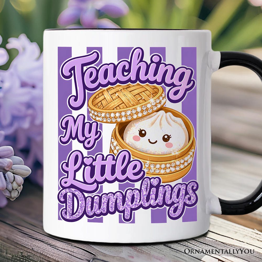 Teaching My Little Dumplings Mug, Cute Teacher Kawaii Dumpling Gift
