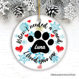 Personalized Dog Paw Ornament