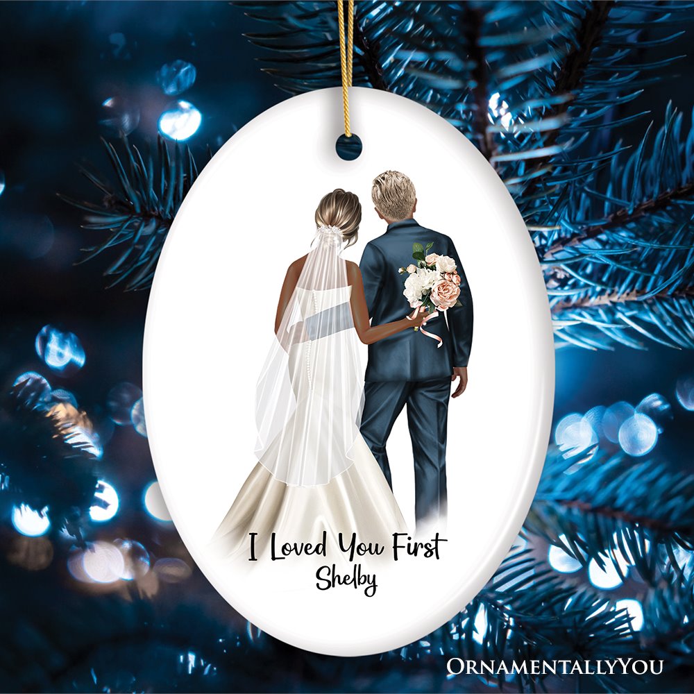 Father and Daughter Wedding Bride Personalized Gift Ornament