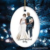 Father and Daughter Wedding Bride Personalized Gift Ornament