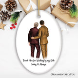 Father and Son Wedding Groom Personalized Gift Ornament