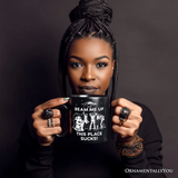 Beam Me Up This Place Sucks Comic Sarcastic Personalized Mug, Woman Retro UFO Meme Gift with Custom Name