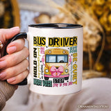 School Bus Driver Personalized Mug, Funny Back to School Occupation Gift with Custom Name