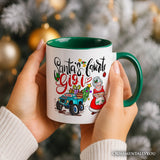 Santa’s Favorite Gigi Christmas Personalized Mug, Grandma Appreciation Gift with Custom Name