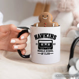 Hawkins Middle School AV Club Personalized Mug, Funny Gift for Daughter and Son with Custom Name