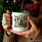 Santa’s Favorite Librarian Christmas Personalized Mug, Fun Library Gift with Custom Name