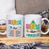 Nurse Life Tour Personalized Mug, Medical Worker Custom Gift with Name