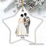 Father and Daughter Wedding Bride Personalized Gift Ornament